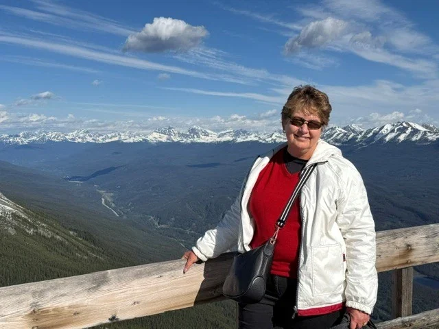 Carolyn Hedley travelling in Jasper, Canada